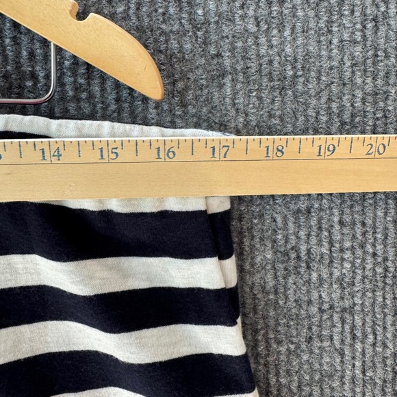 Talbots Striped‎ Skirt Coral Embroidered Hem Casual Everyday L Beach Coastal - Picture 4 of 5